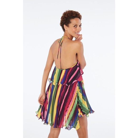 AMUR Multicolor Striped Mini Dress - Picture 3 of 9